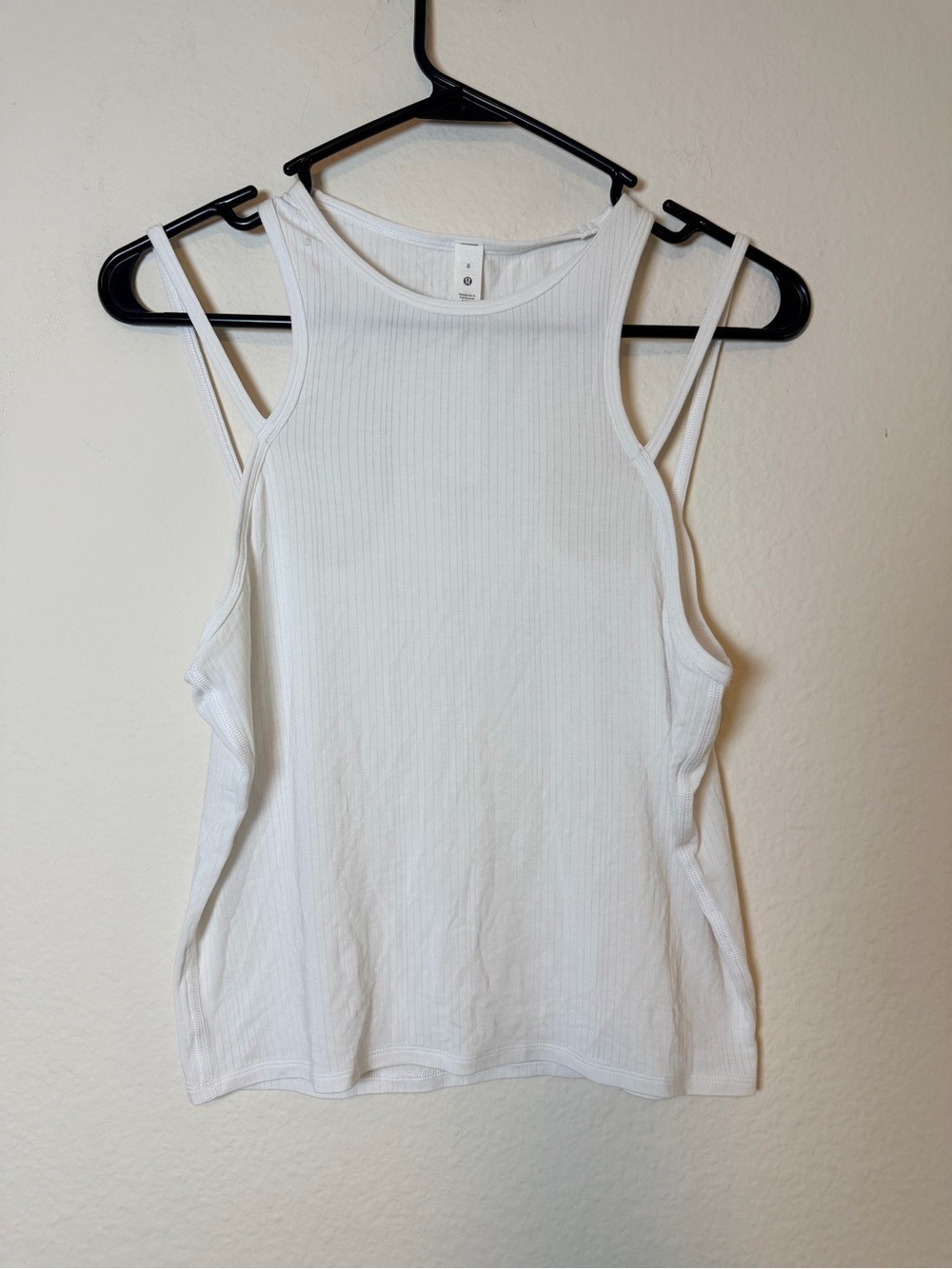 Lululemon White Ribbed Modal Silk Tank Top Size 8 NWOT - Picture 8 of 12